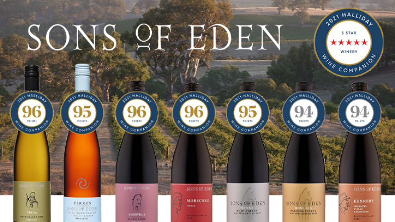 Sons of Eden Consecutive 10th Year 5 Star Outstanding Winery