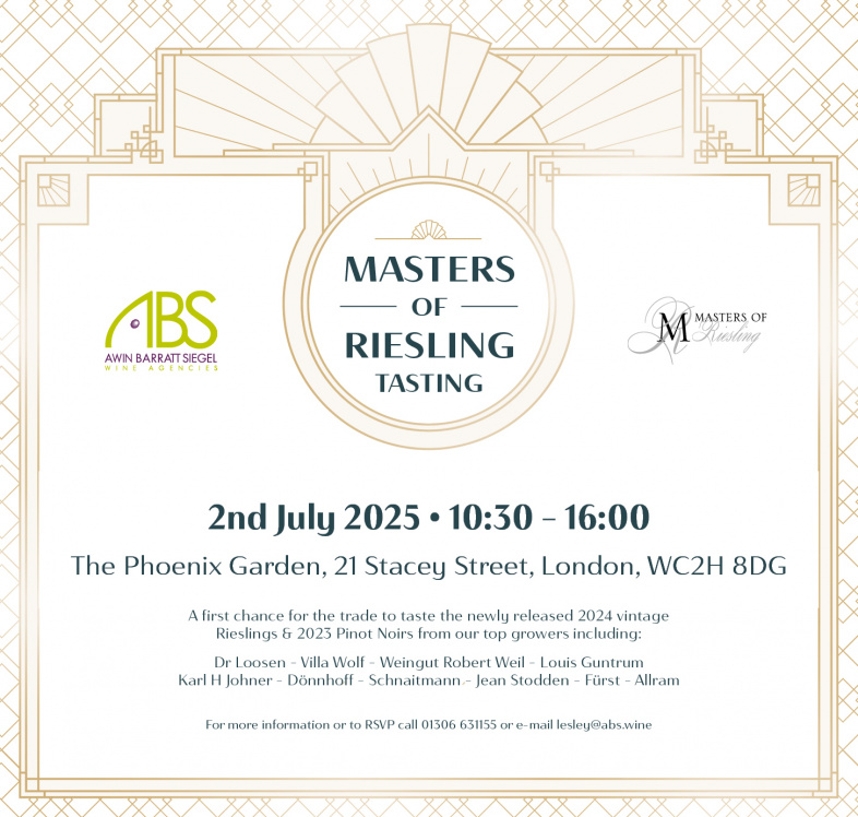 REGISTER NOW FOR 2025 MASTERS OF RIESLING TASTING