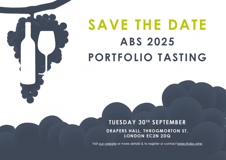 SAVE THE DATE - 30th September - ABS PORTFOLIO TASTING