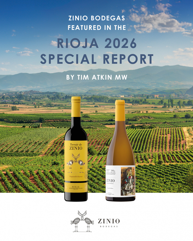 Zinio Bodegas featured in the Rioja 2026 Special Report by Tim Atkin MW
